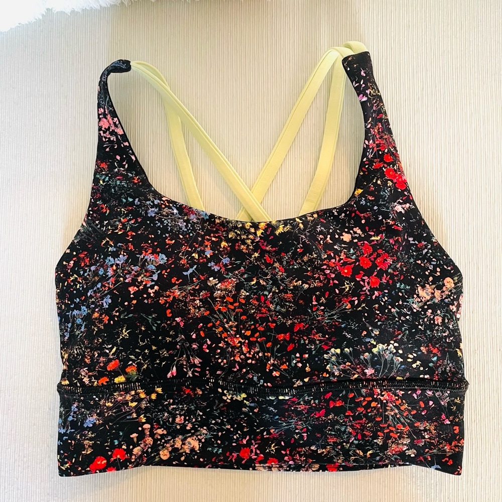 Lululemon floral sports bra